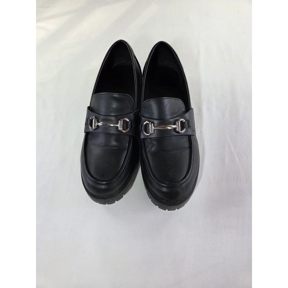 Y2K Soda Black CHUNKY Platform 2 inch Heel Size 8 M GOTH Punk Goth Grunge Preppy